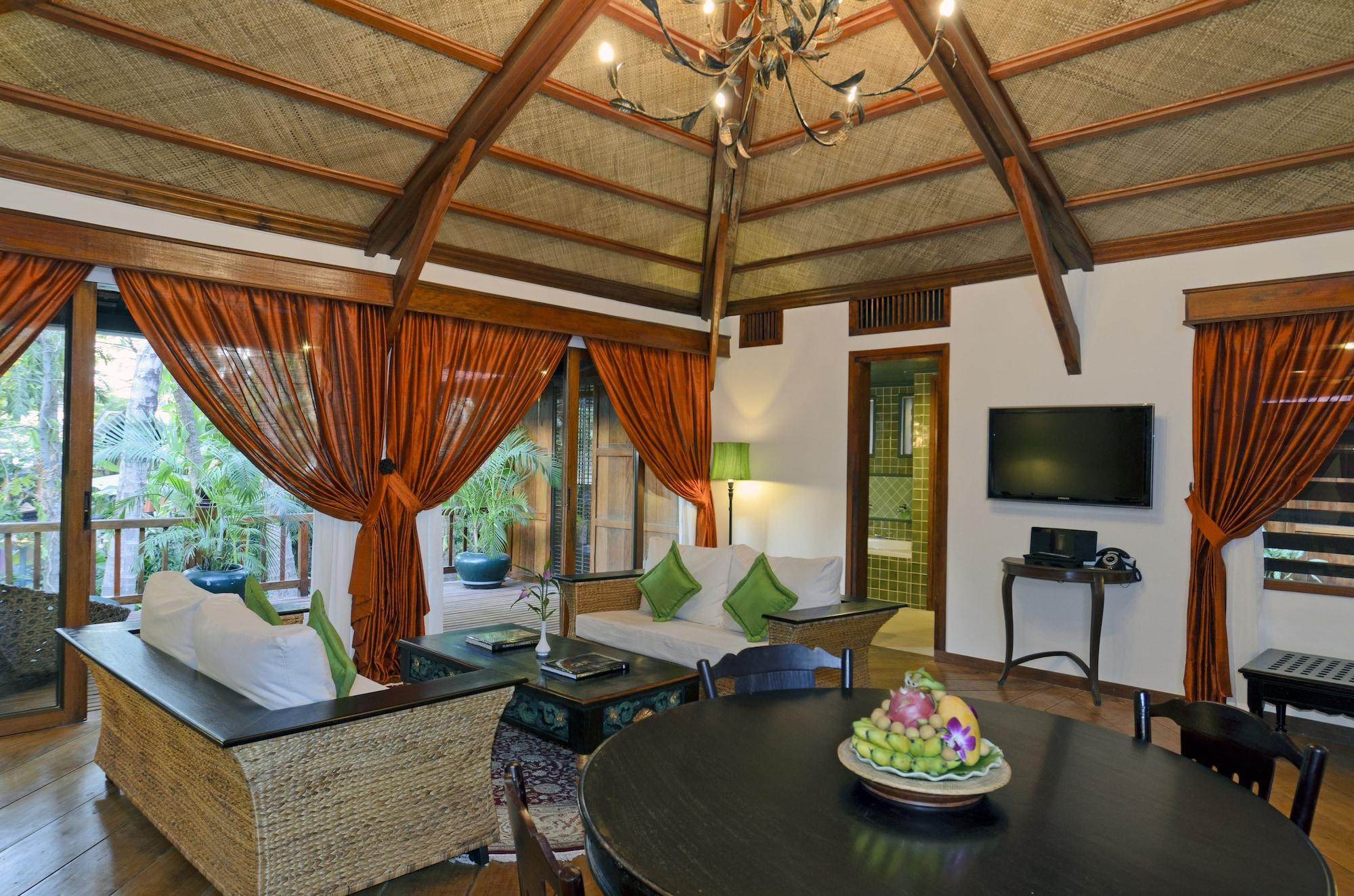 סיאם ריפ Angkor Village Hotel - Small Luxury Hotels Of The World חדר תמונה A living room at the resort
